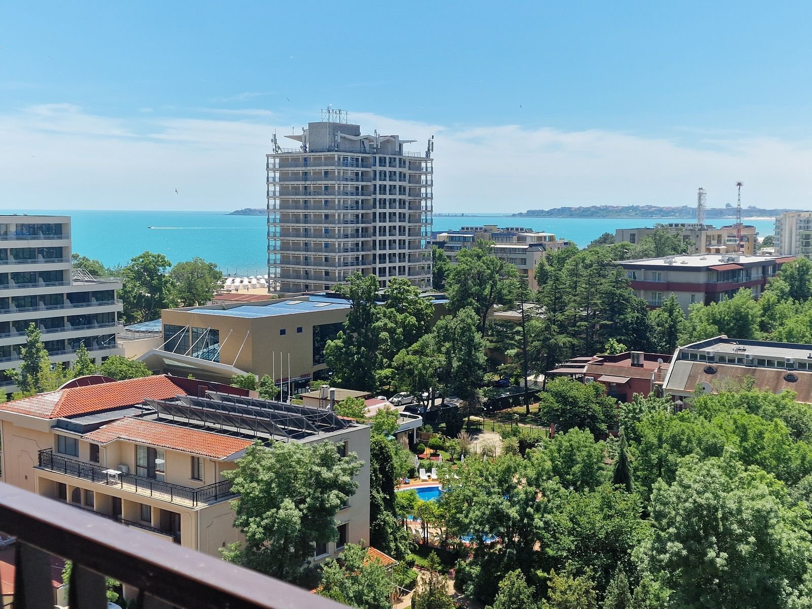 2-room apartment with sea and city views at Barceló Royal Beach, Sunny Beach, Bulgaria
