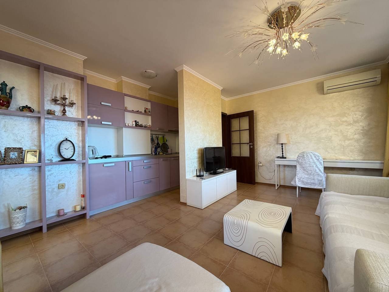 2-room apartment with sea view in the Marina Ville complex, Sveti Vlas, Bulgaria