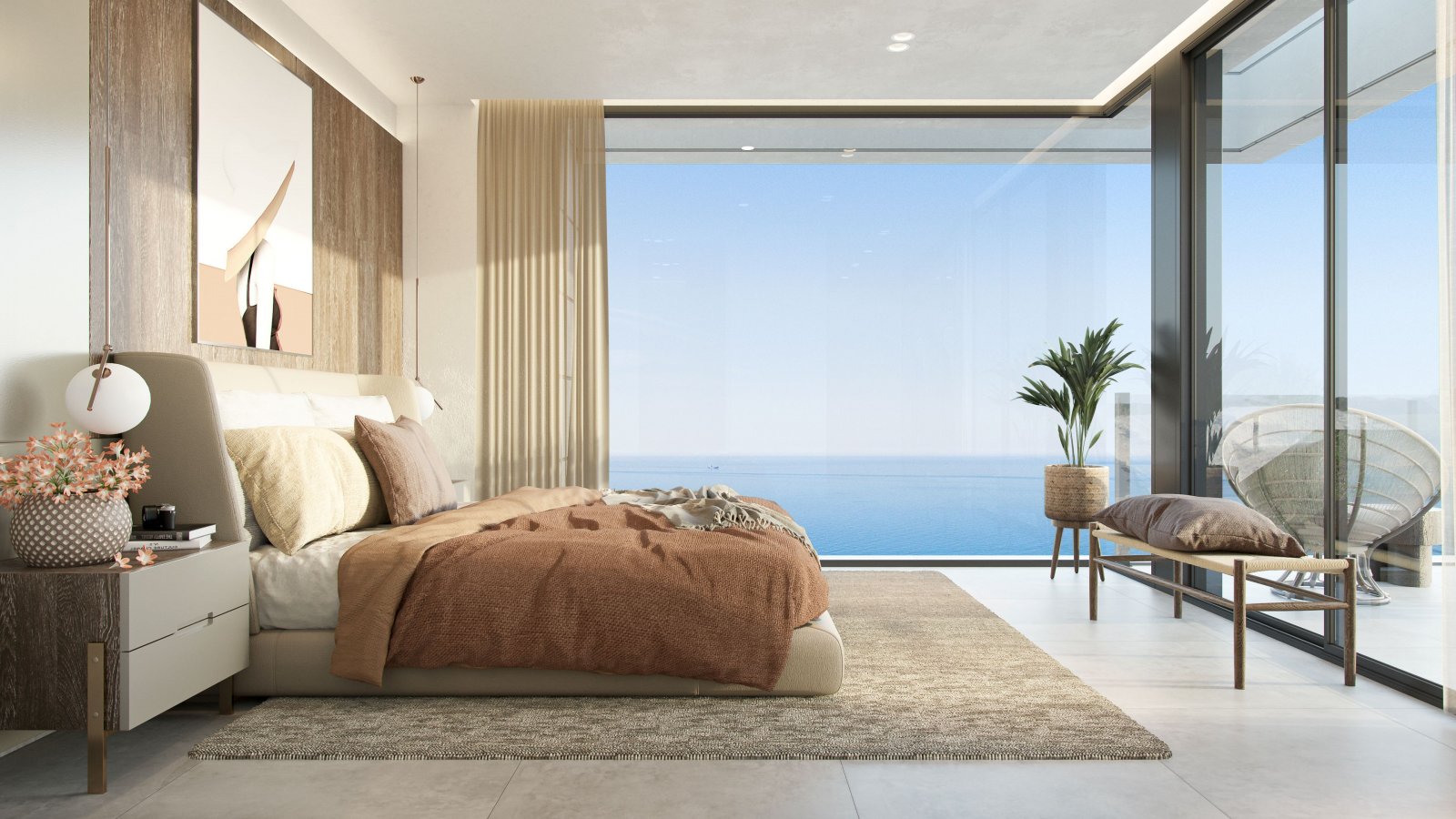 Luxury villa with pool, sea views, Málaga