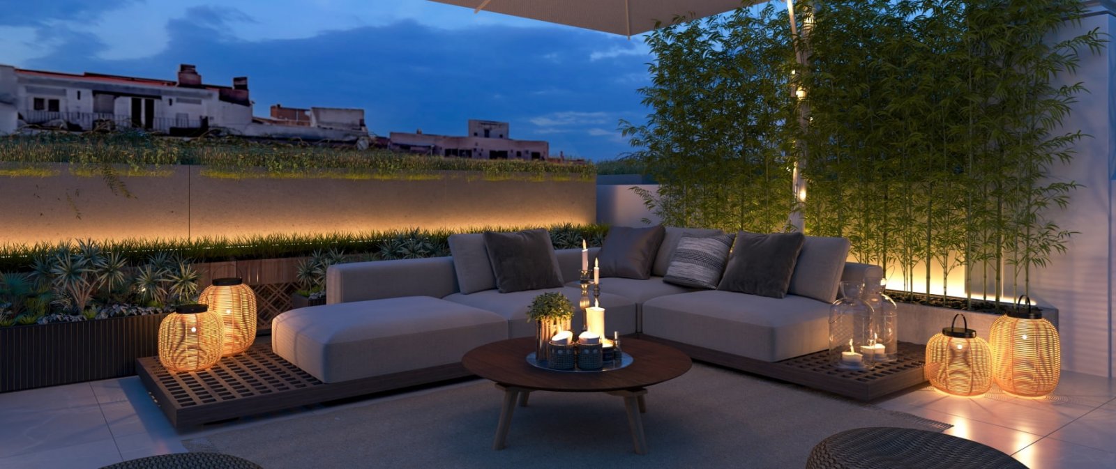 Hoch über den Dächern von Palma. Luxuriöses Penthouse mit großer Terrasse, Palma de Mallorca, Spanien