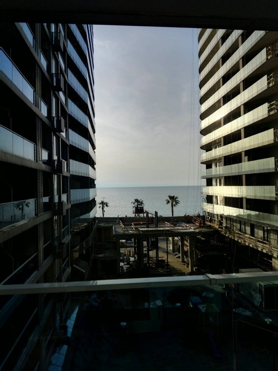 One-room apartment with sea view on New Boulevard, Batumi, Georgia – panoramic view and large balcony