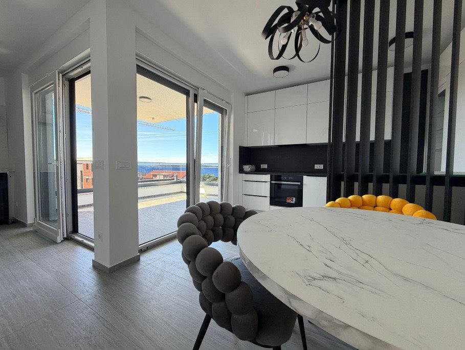 Penthouse mit zwei großen Terrassen und Meerblick, Mandre, Insel Pag