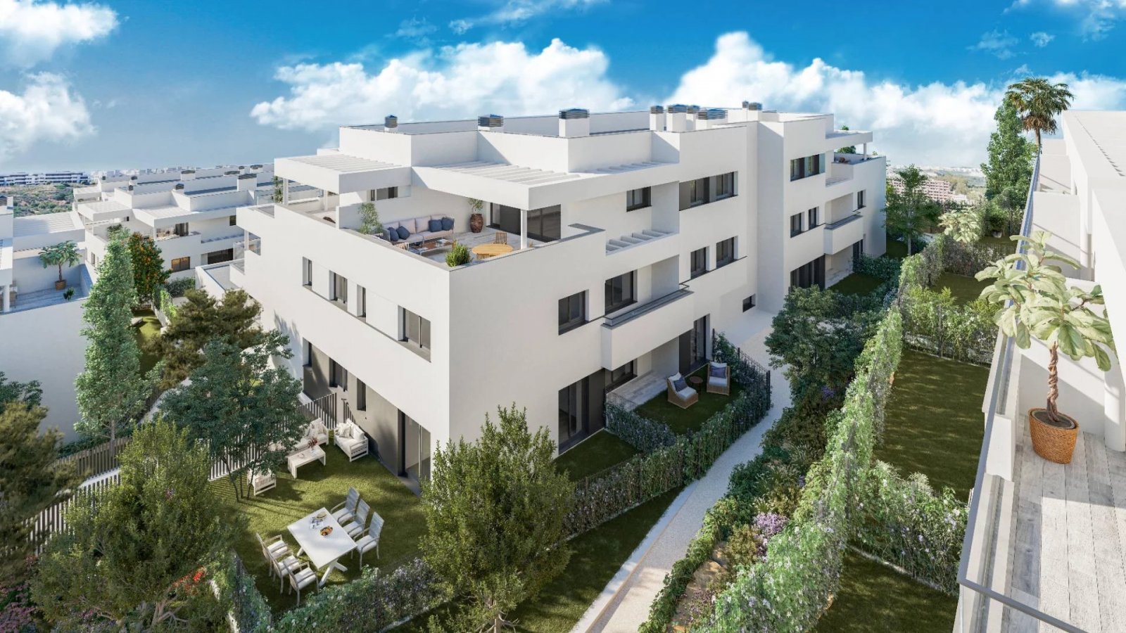 Modern apartment with sea views, Buenas Noches, Estepona