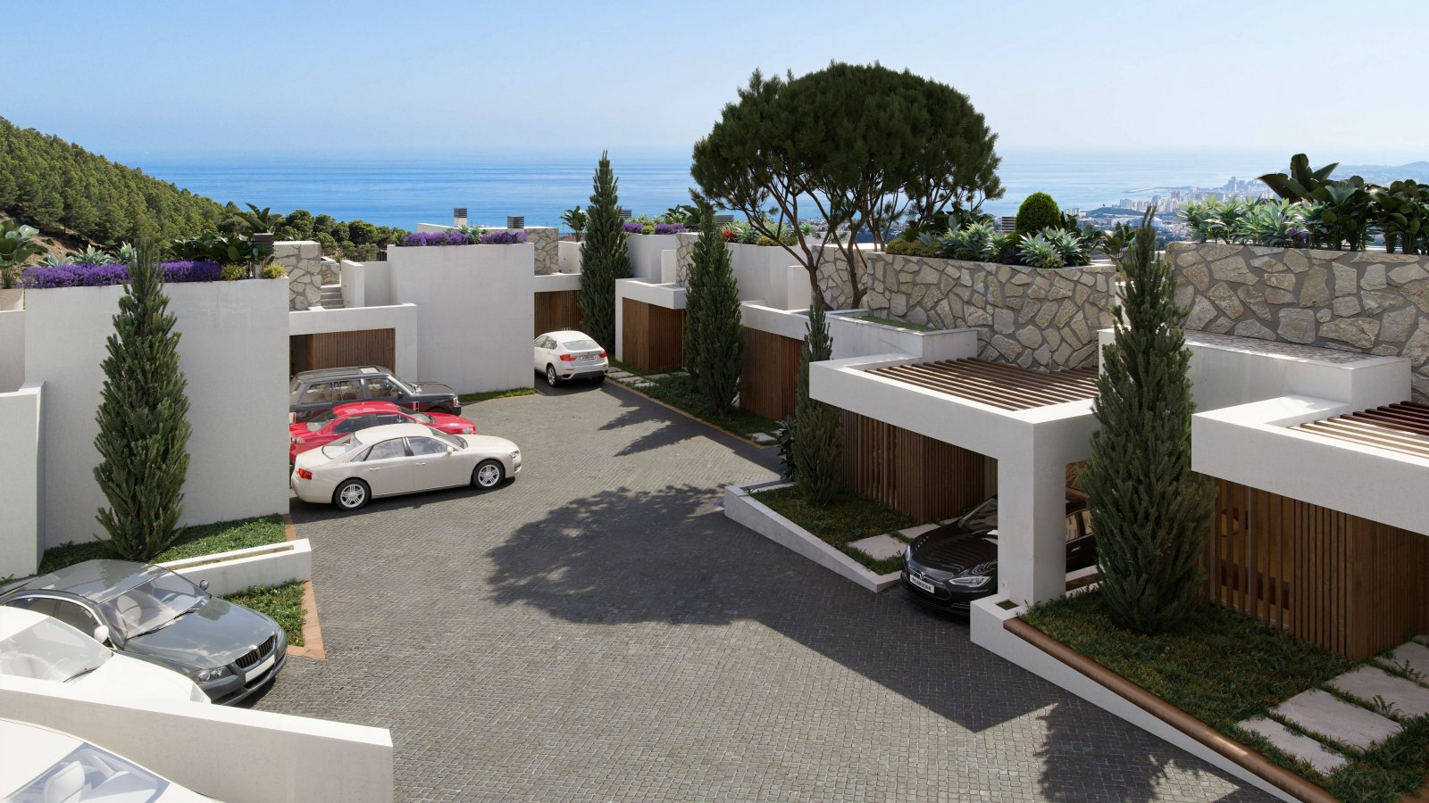 Luxury villas with pool and sea view, Buenavista