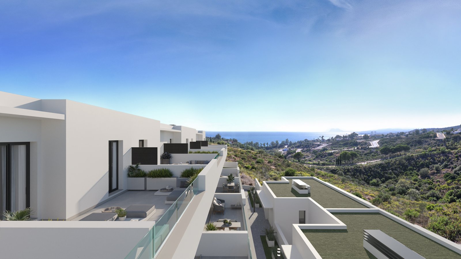 Exclusive townhouse with pool by the sea, La Chullera, Manilva