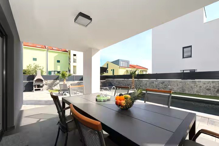Modern house with pool and roof terrace, Vrsi-Mulo, Croatia