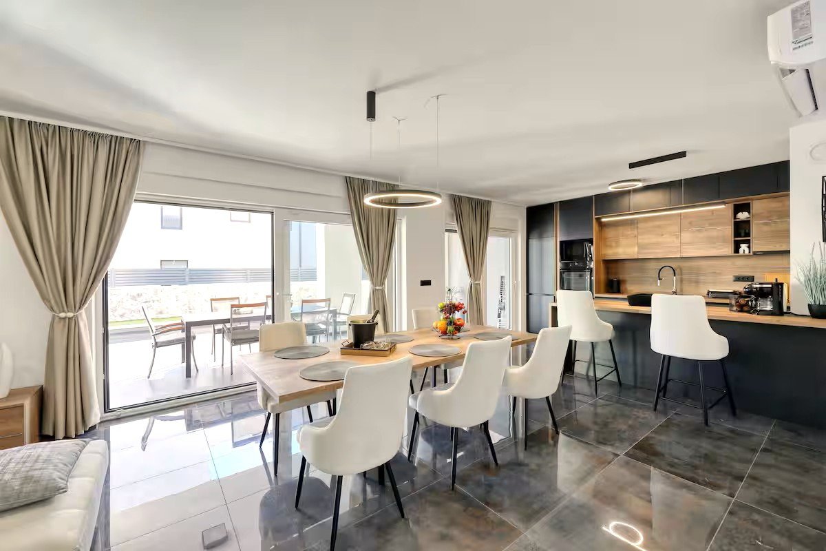 Modern house with pool and roof terrace, Vrsi-Mulo, Croatia