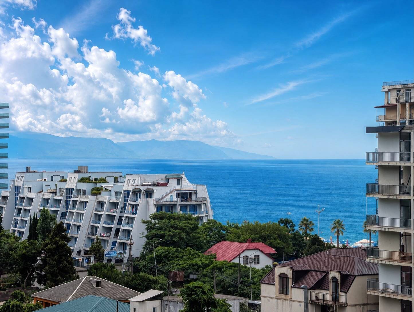 Renovated 2-bedroom apartment with sea and mountain views in Gonio – Batumi, Georgia