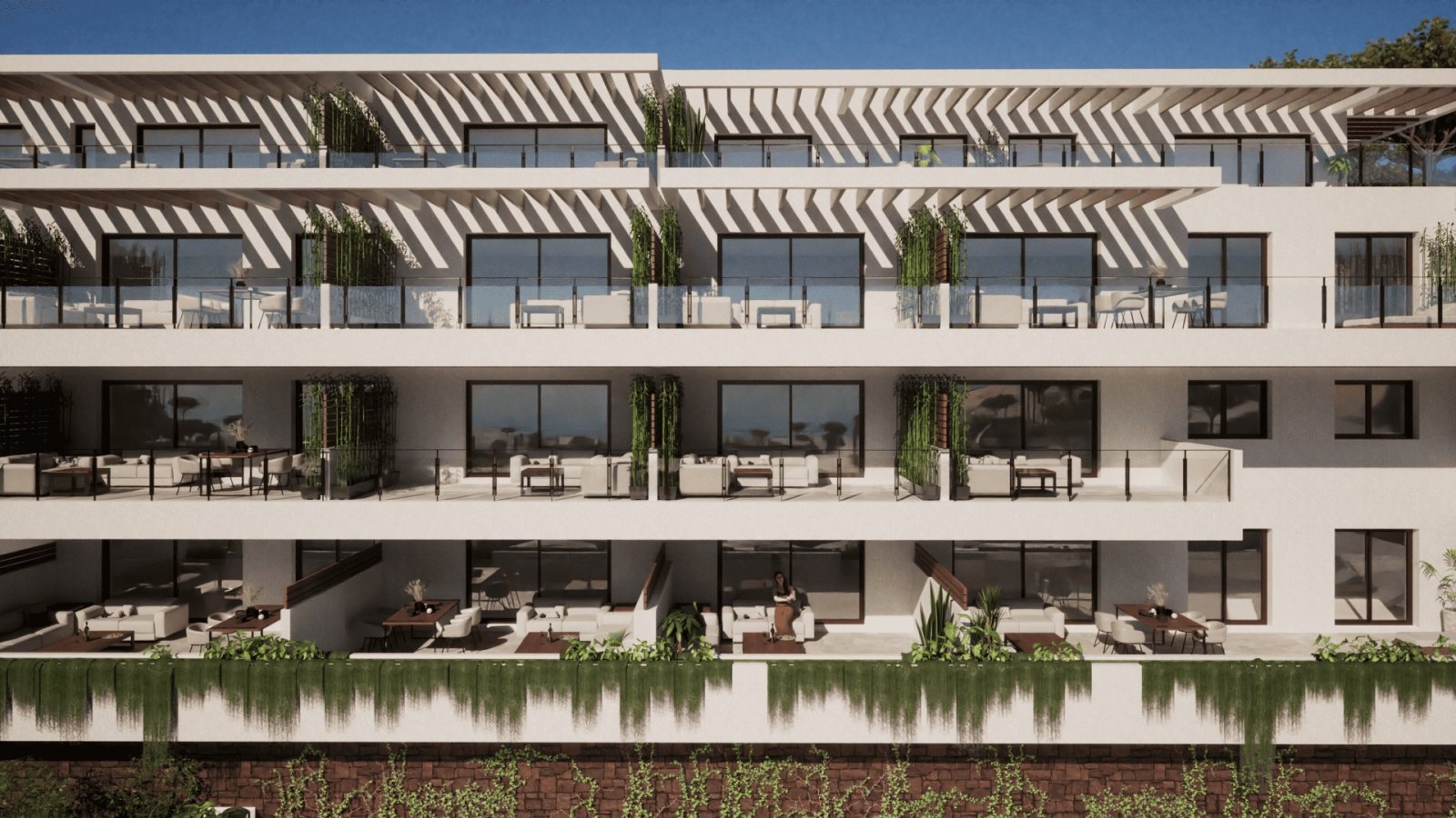 Elegantes Apartment mit Meerblick, Calahonda