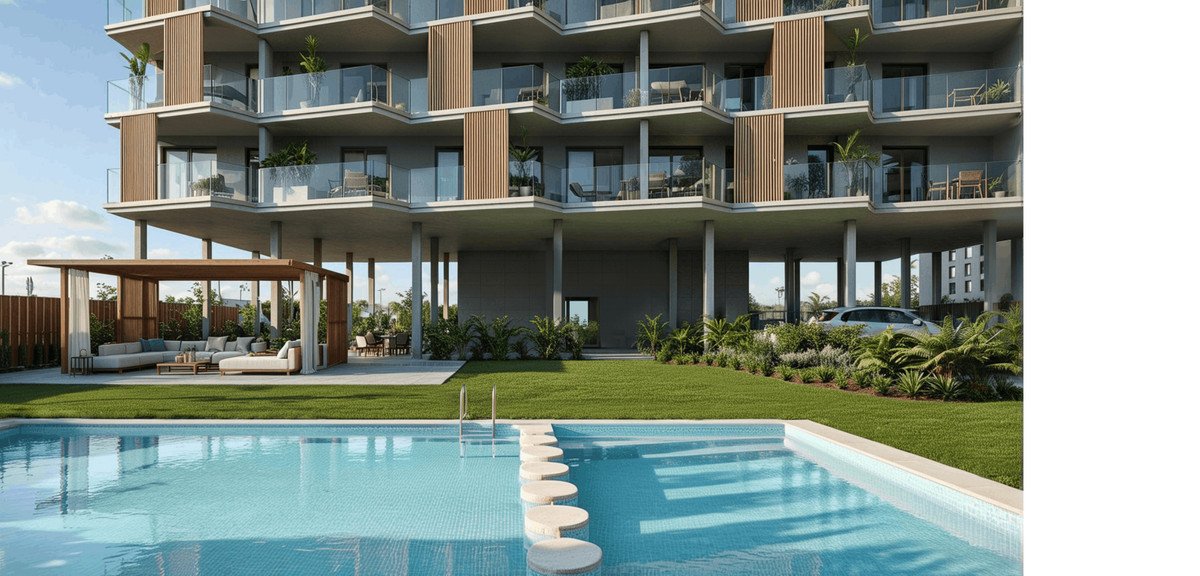 Modern apartments 250 m from the sea with a swimming pool, Moncofa, Spain