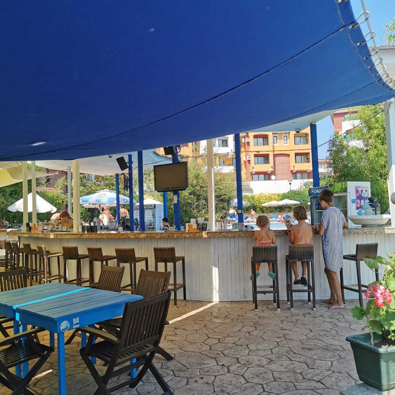 Studio with custom-made furniture and sea view at Marina Cape Aheloy Bulgaria