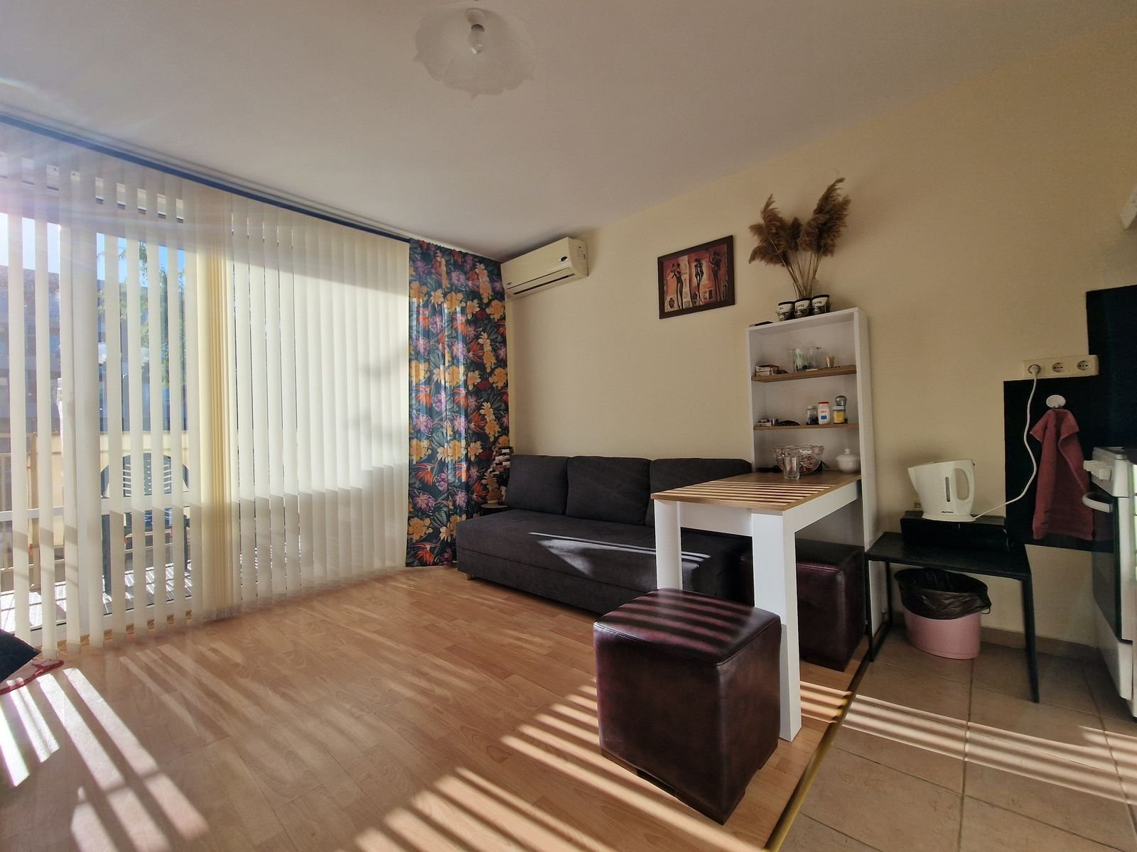 Studio apartment on the ground floor in the Nessebar Fort Club complex, Sunny Beach, Bulgaria