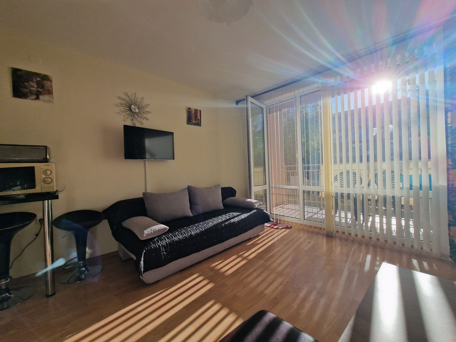 Studio apartment on the ground floor in the Nessebar Fort Club complex, Sunny Beach, Bulgaria