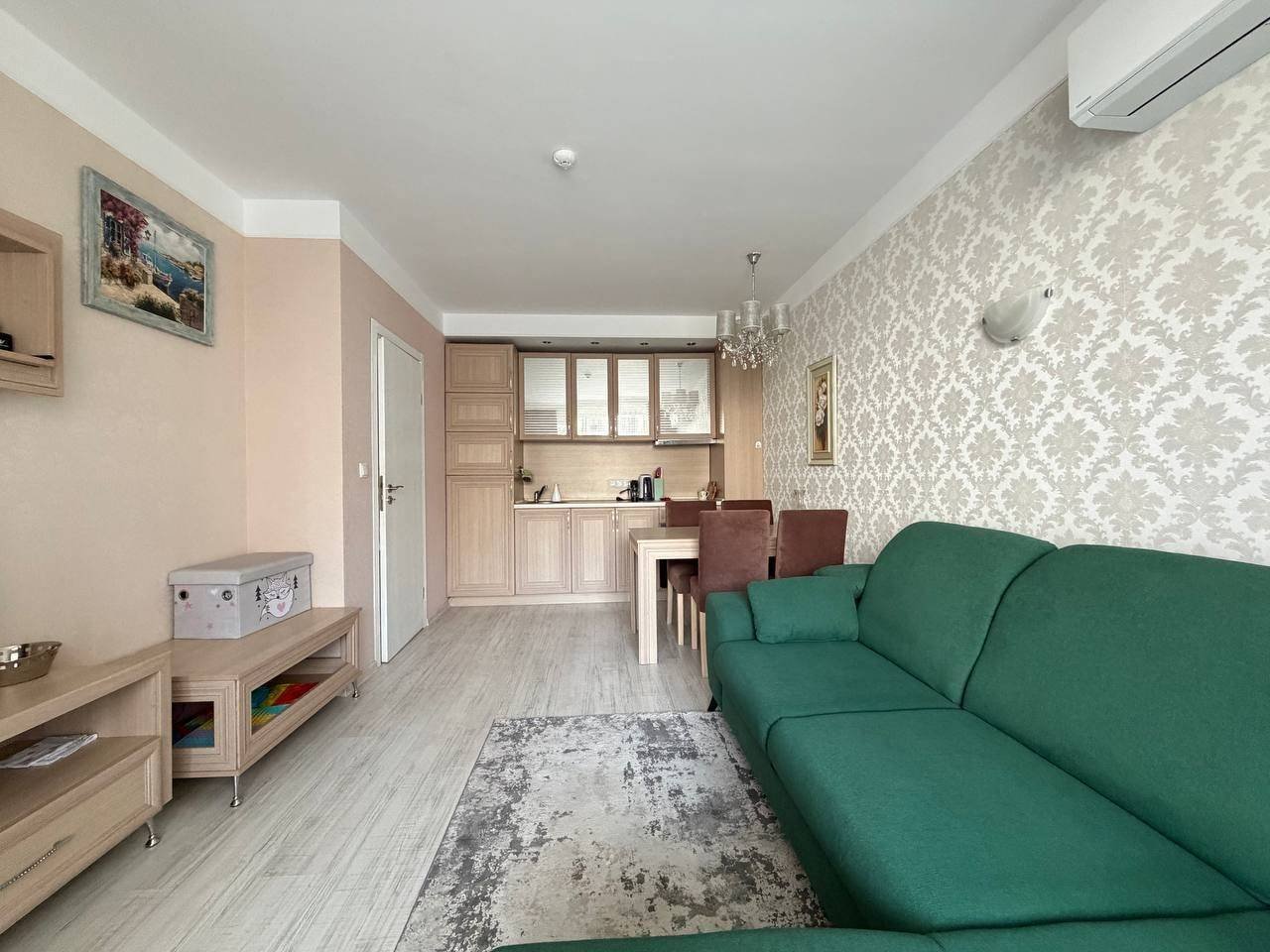 3-room apartment in the well-maintained residential complex Harmony Monte Carlo, Sunny Beach, Bulgaria