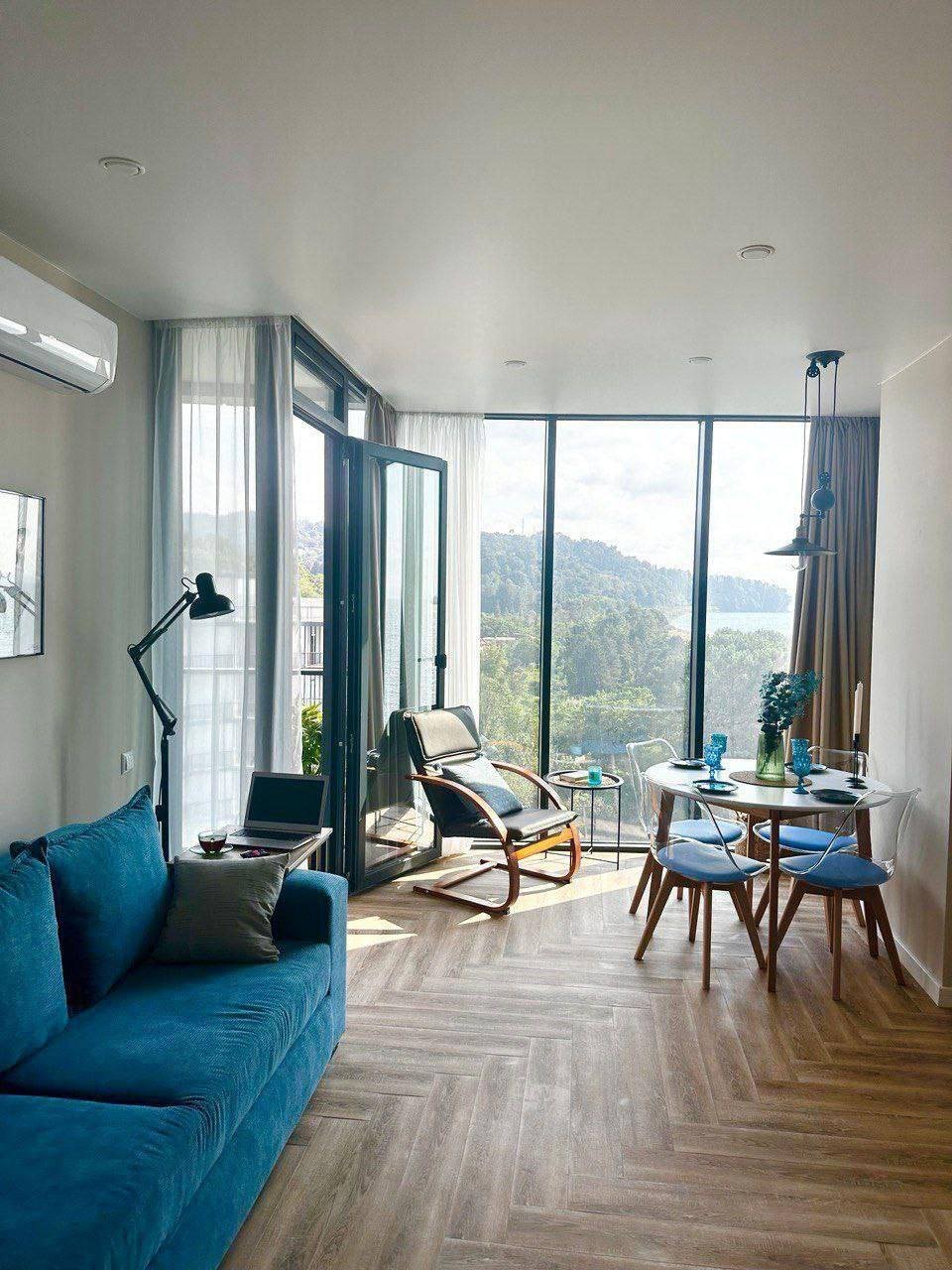 Modern 1-bedroom apartment with panoramic sea view – First coastline, Chakvi, Batumi, Georgia