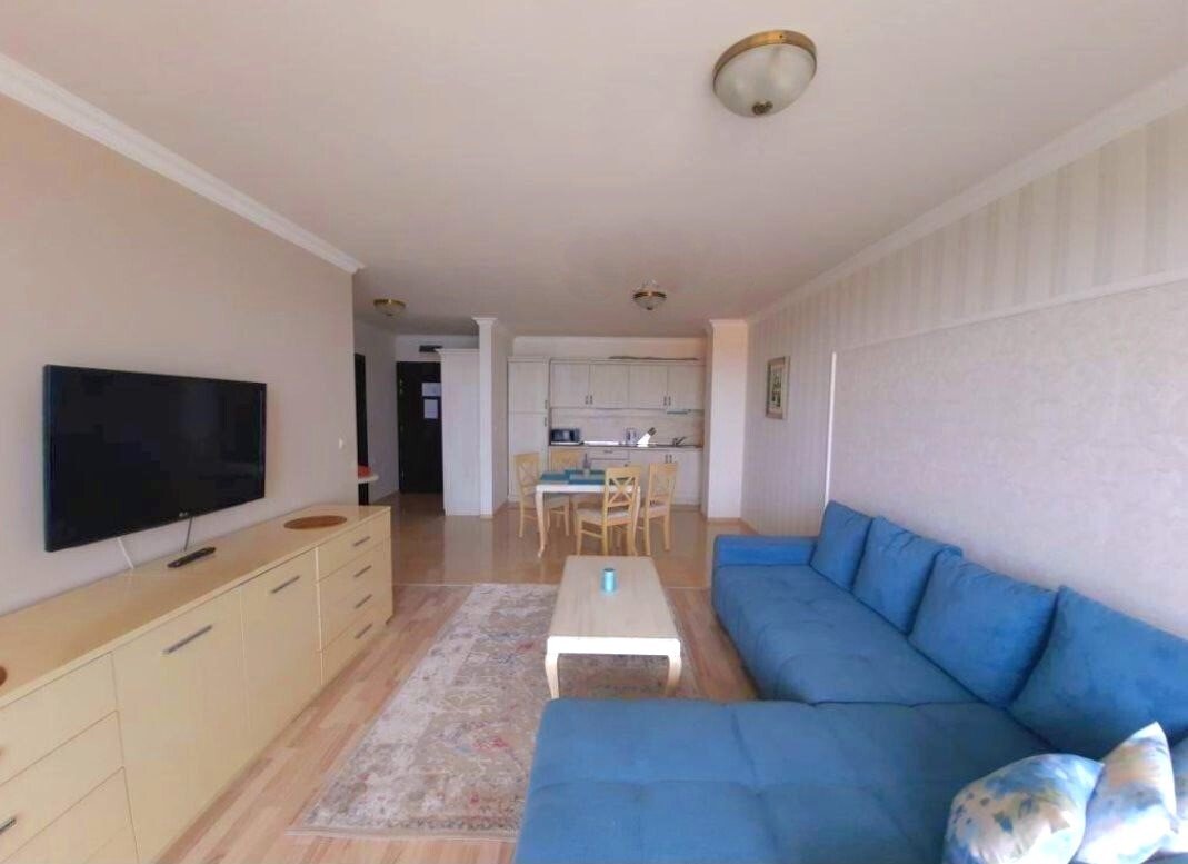 Two-room apartment with sea and pool views in the Penelope Palace complex, Pomorie, Bulgaria