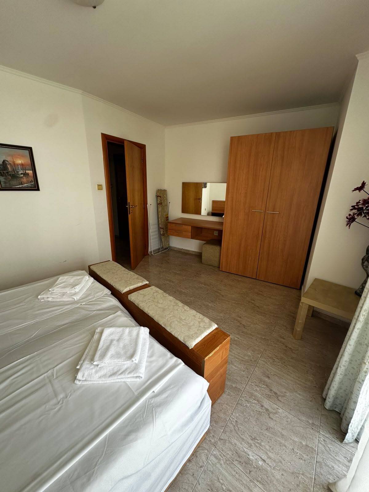 2-room apartment in the Diamond Complex for long-term rent from 1 year in Sveti Vlas, Bulgaria