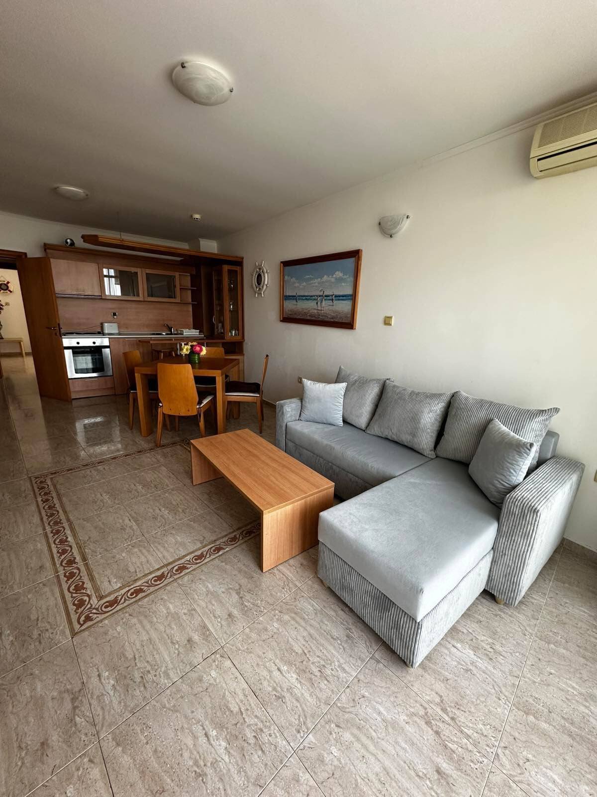 2-room apartment in the Diamond Complex for long-term rent from 1 year in Sveti Vlas, Bulgaria