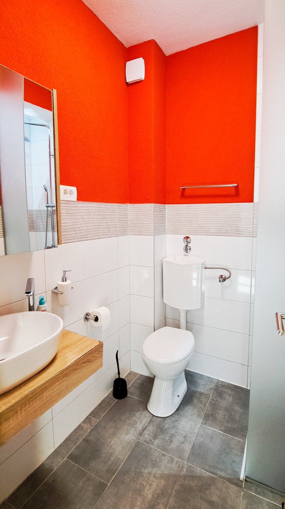 Two sunny apartments with direct beach access and garden on the island of Vir