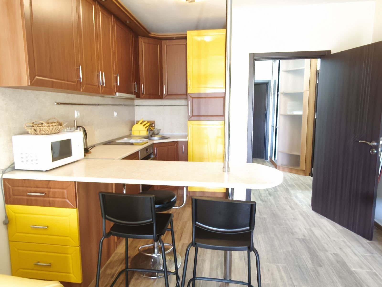 2-room apartment with private courtyard in Cascadas 13, Sunny Beach, Bulgaria