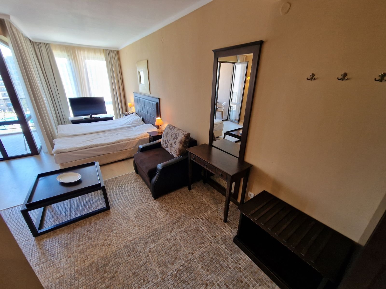 Spacious studio with pool view at Barceló Royal Beach, Sunny Beach, Bulgaria