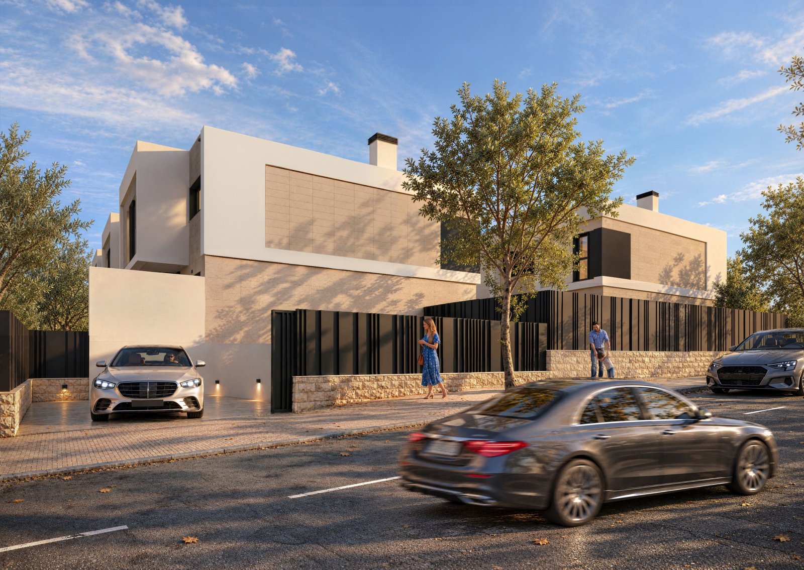 Moderne Stadthäuser mit Garten, Swimmingpool und Garage, Mutxamel