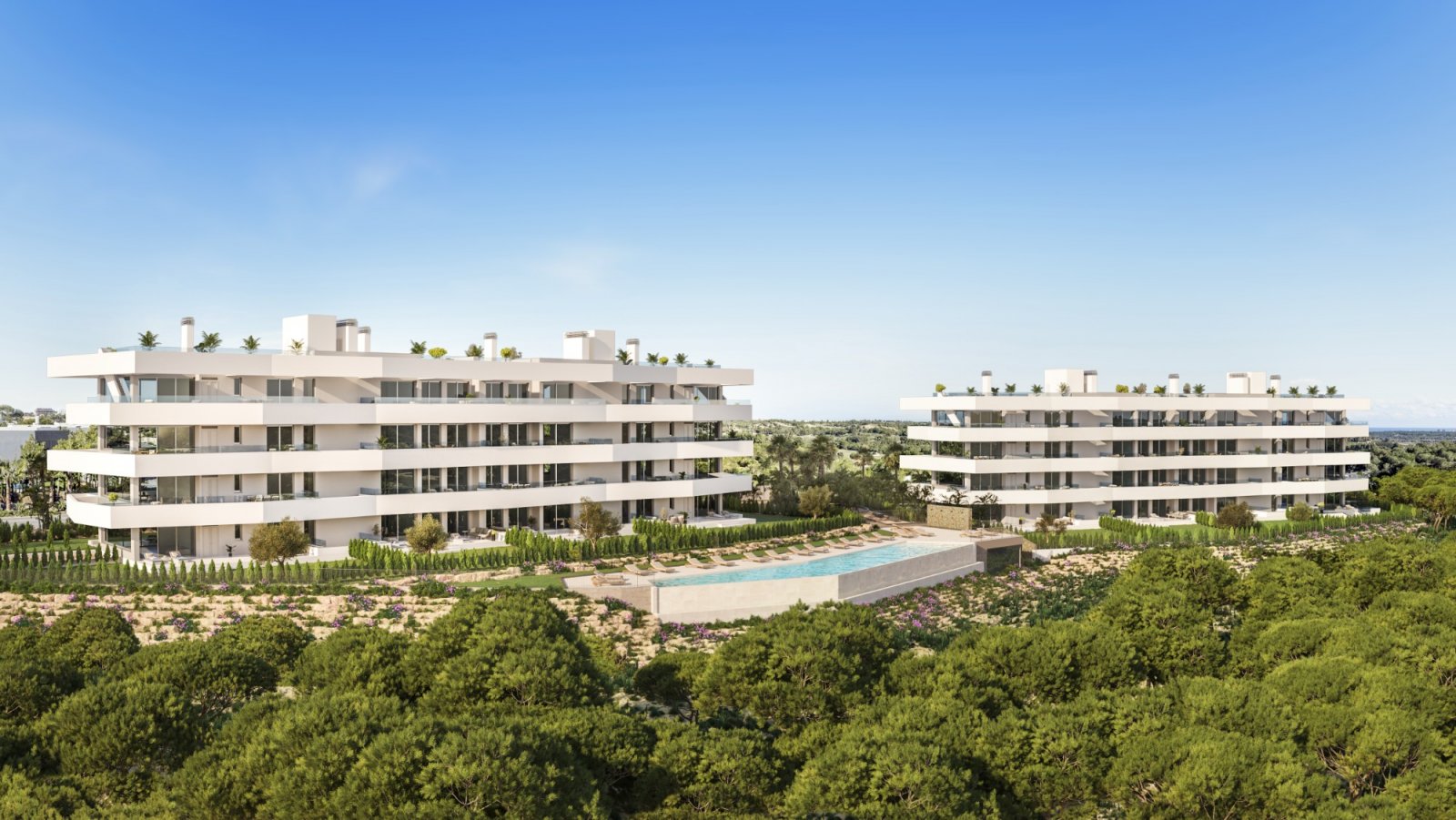 New apartment with terraces and sea views in Las Colinas, San Miguel de Salinas, Spain