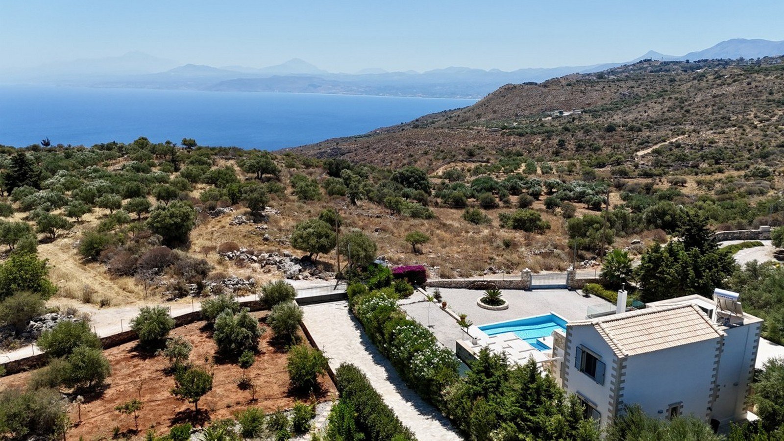 Villa mit 3 Schlafzimmern, privatem Pool sowie Meer- und Bergblick, Paleloni, Apokoronas, Chania, Kreta