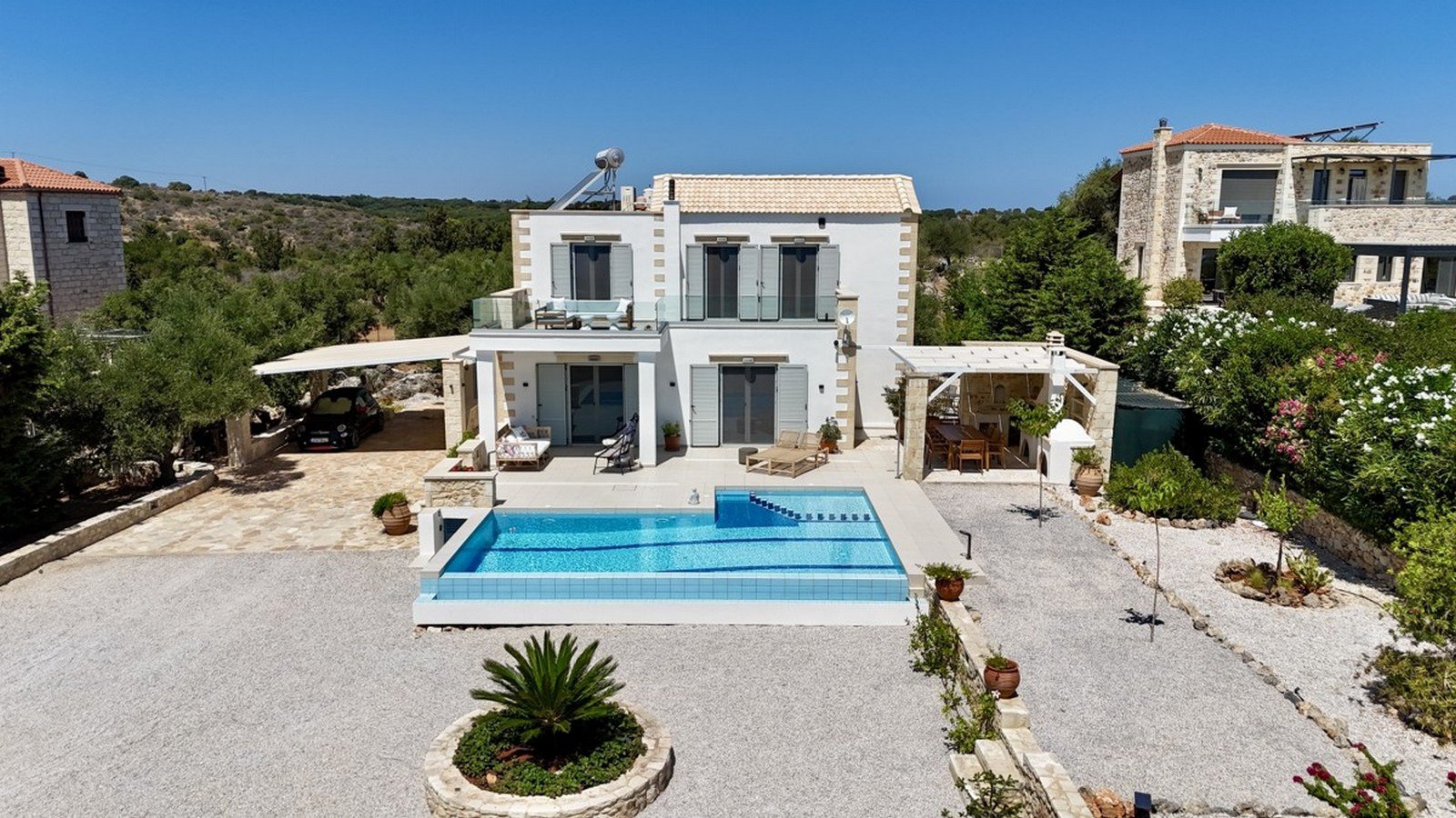 Villa mit 3 Schlafzimmern, privatem Pool sowie Meer- und Bergblick, Paleloni, Apokoronas, Chania, Kreta