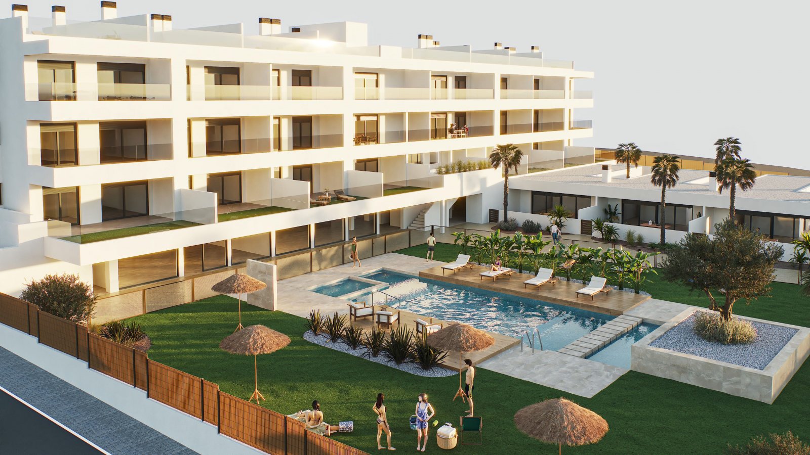 Modern apartments with sea views, 300 m from the beach – Torrevieja