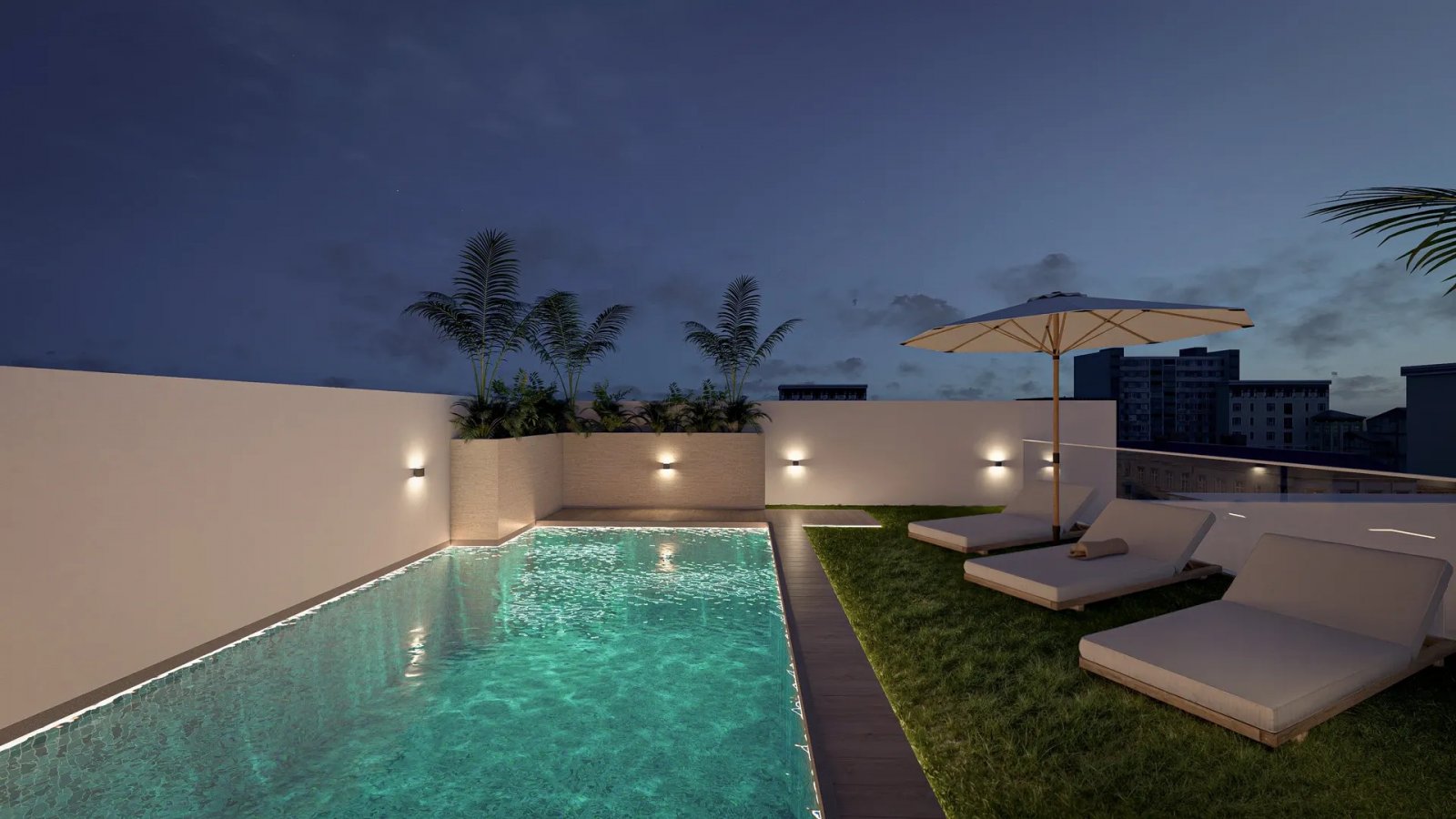 Modern apartments by the sea with swimming pool, Torrevieja