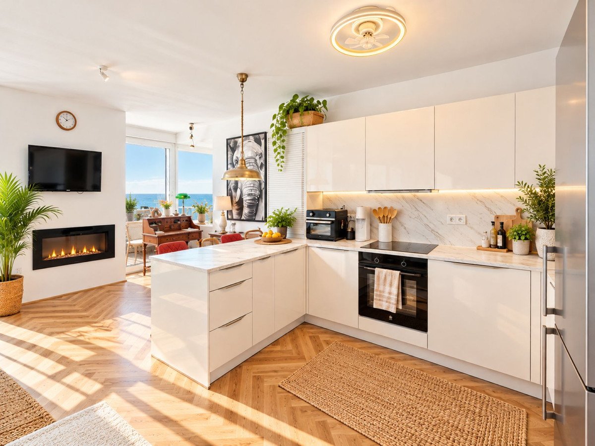 Renovated beachfront apartment with tourist license and sea views, Estepona, Spain