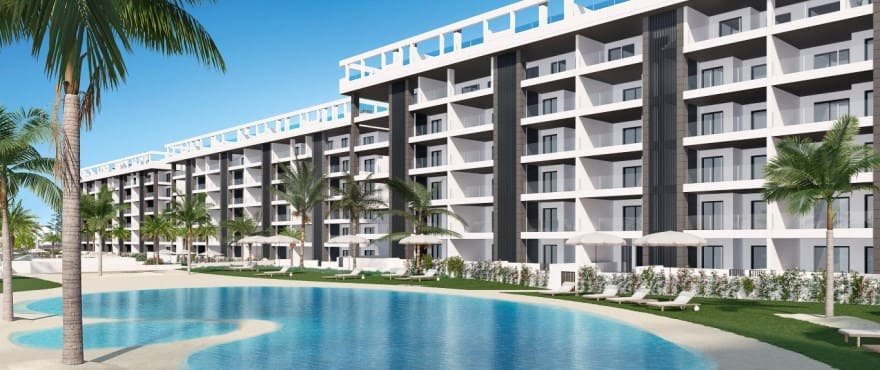 New penthouse with solarium and sea views 700 m from La Mata beach, Torrevieja, Spain