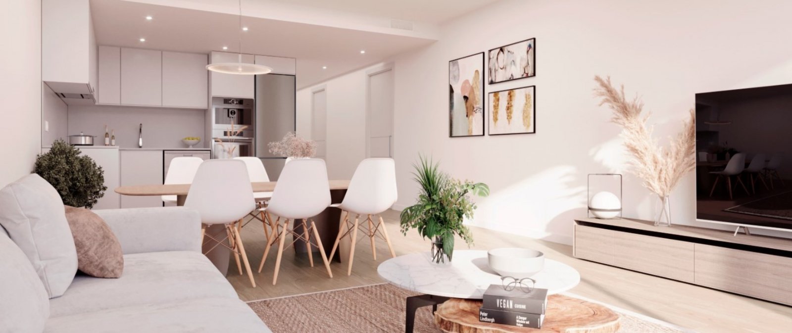 Erdgeschosswohnung mit 3 Schlafzimmern und 93 m² großem Garten in der Nähe eines Golfplatzes, Cartagena, Spanien