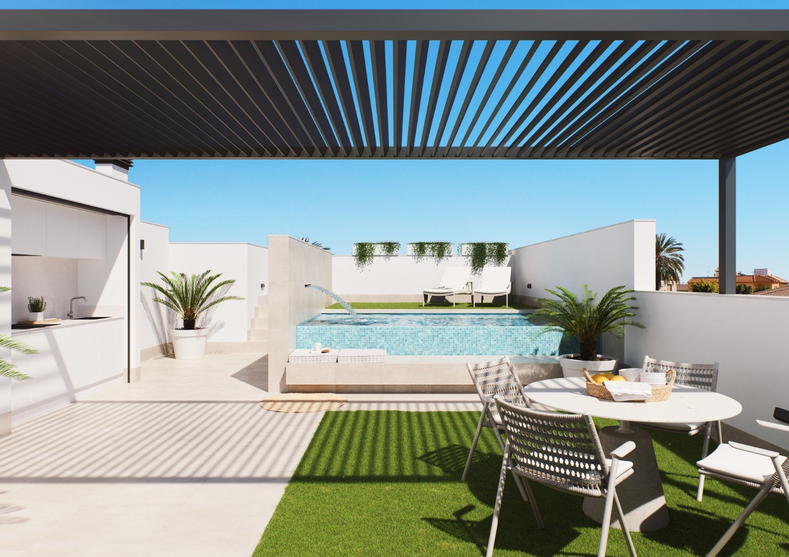 Modern bungalows with private pool 2 km from the sea, Pilar de la Horadada