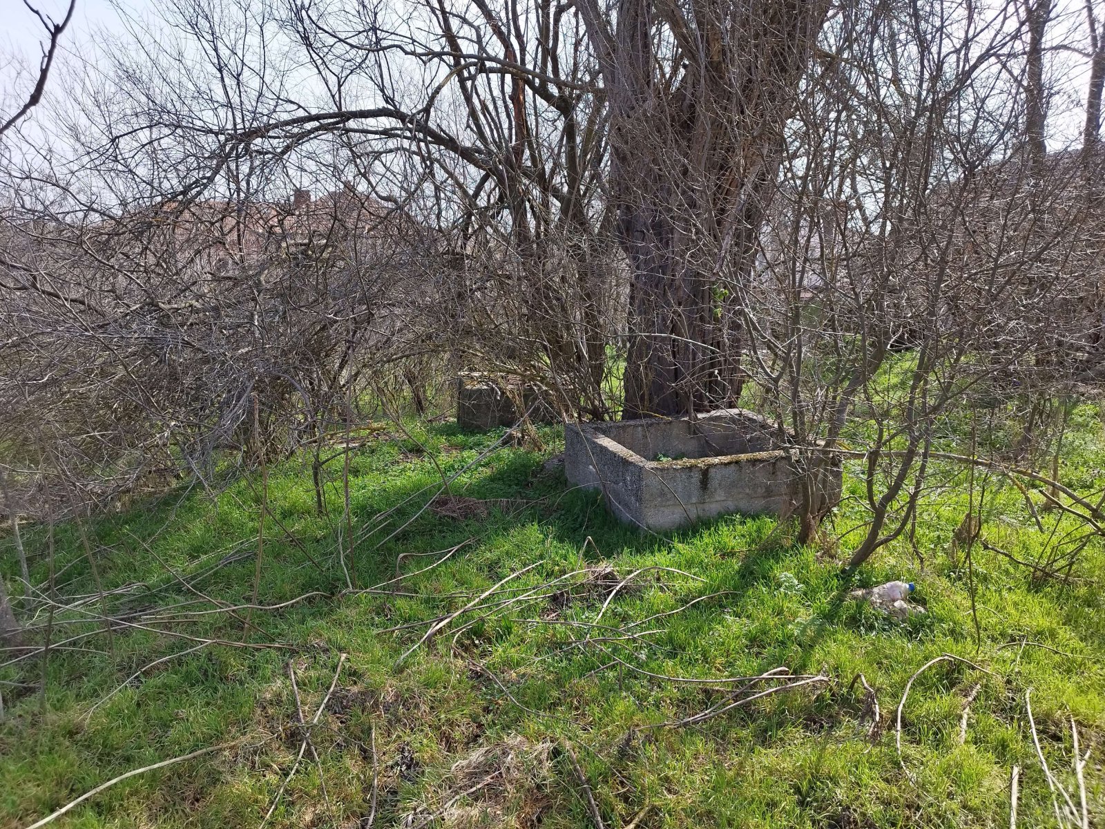 Large plot of land (2725 m²) with an old, partially collapsed house in the village of Knjaschewo, municipality of Topolovgrad, for sale.