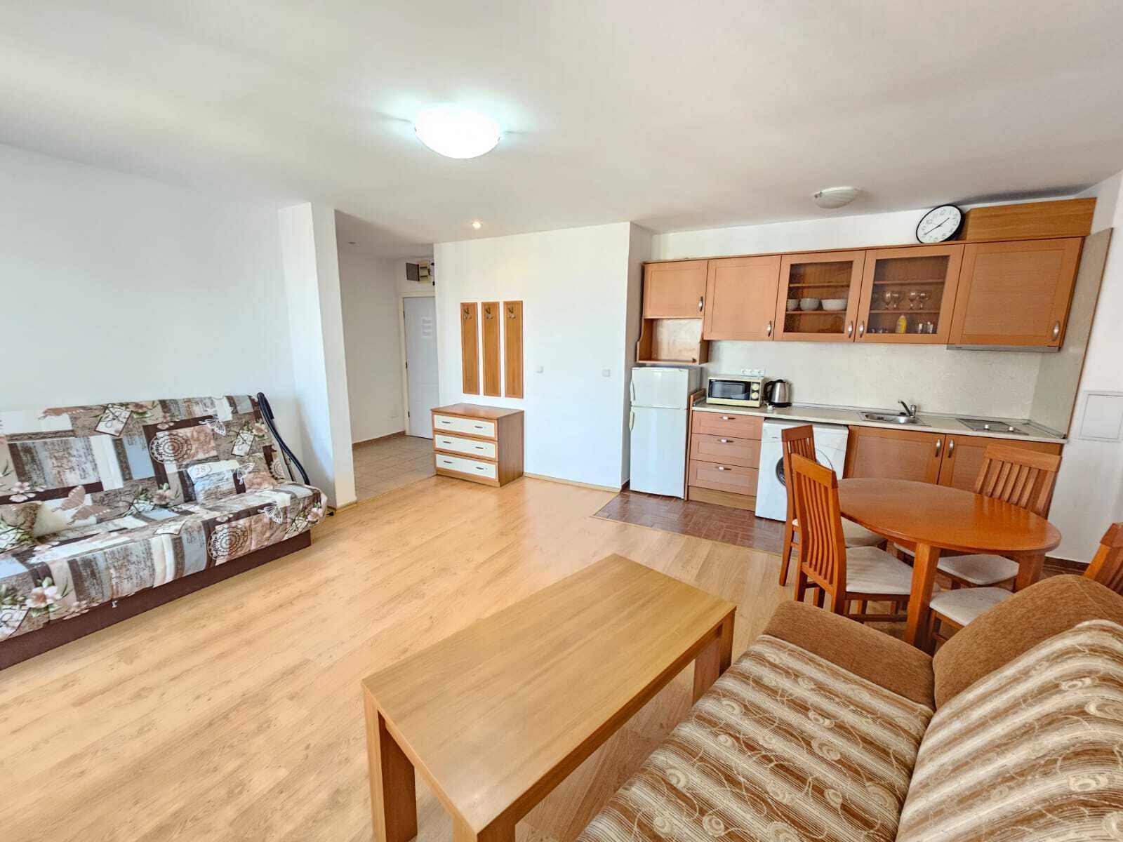 View apartment in a well-maintained residential complex in Ravda, Riviera Fort complex.