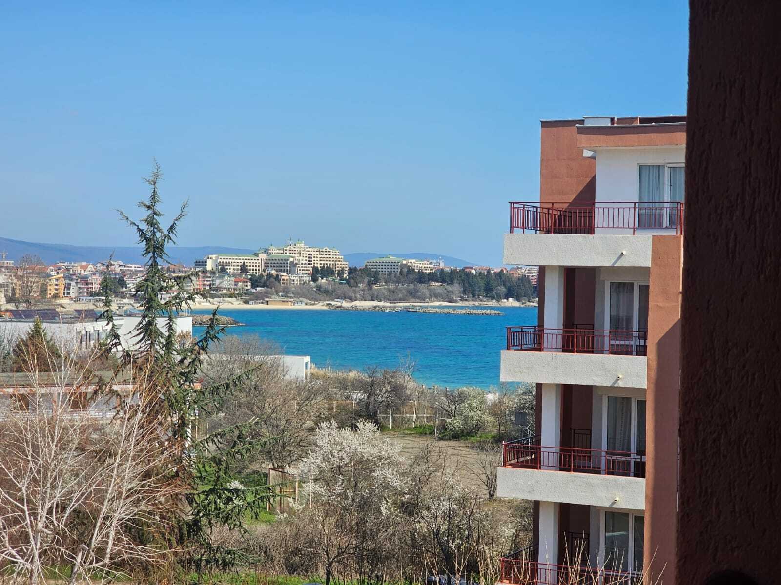 View apartment in a well-maintained residential complex in Ravda, Riviera Fort complex.