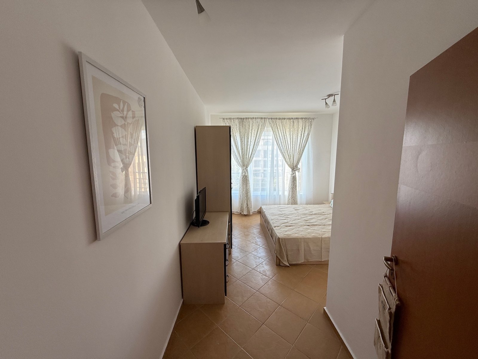 Beautiful three-room apartment in the Solis residential building, Sunny Beach, Bulgaria.
