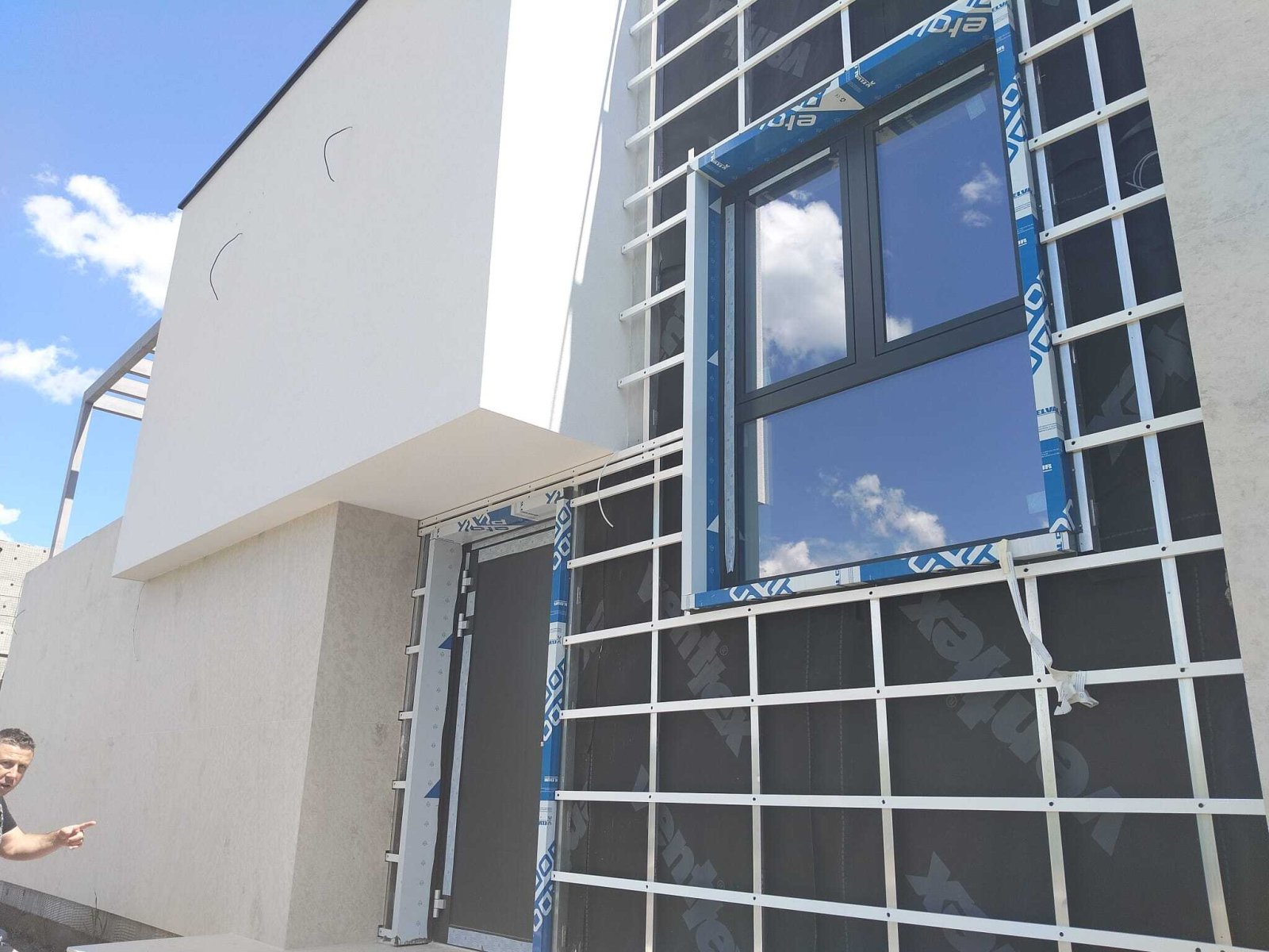 New construction of a 2-story house in the Vetren region of Burgas, Bulgaria.