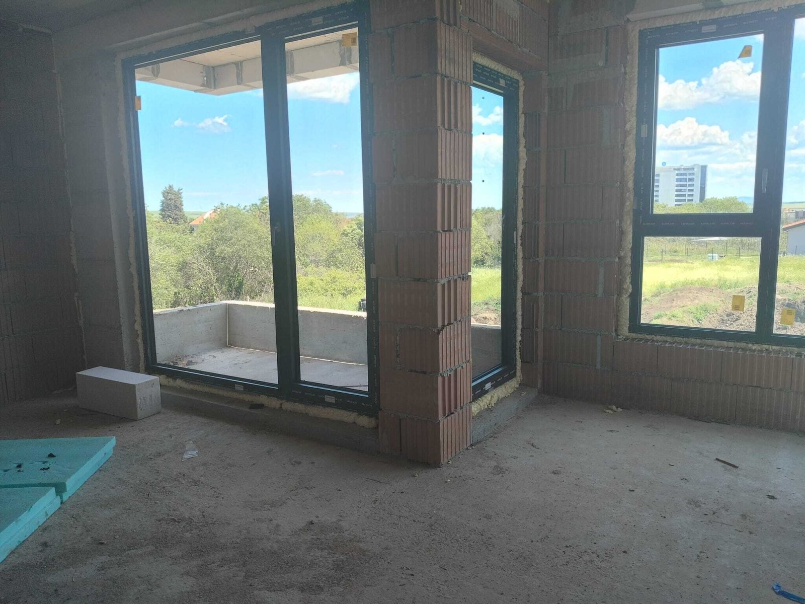 New construction of a 2-story house in the Vetren region of Burgas, Bulgaria.