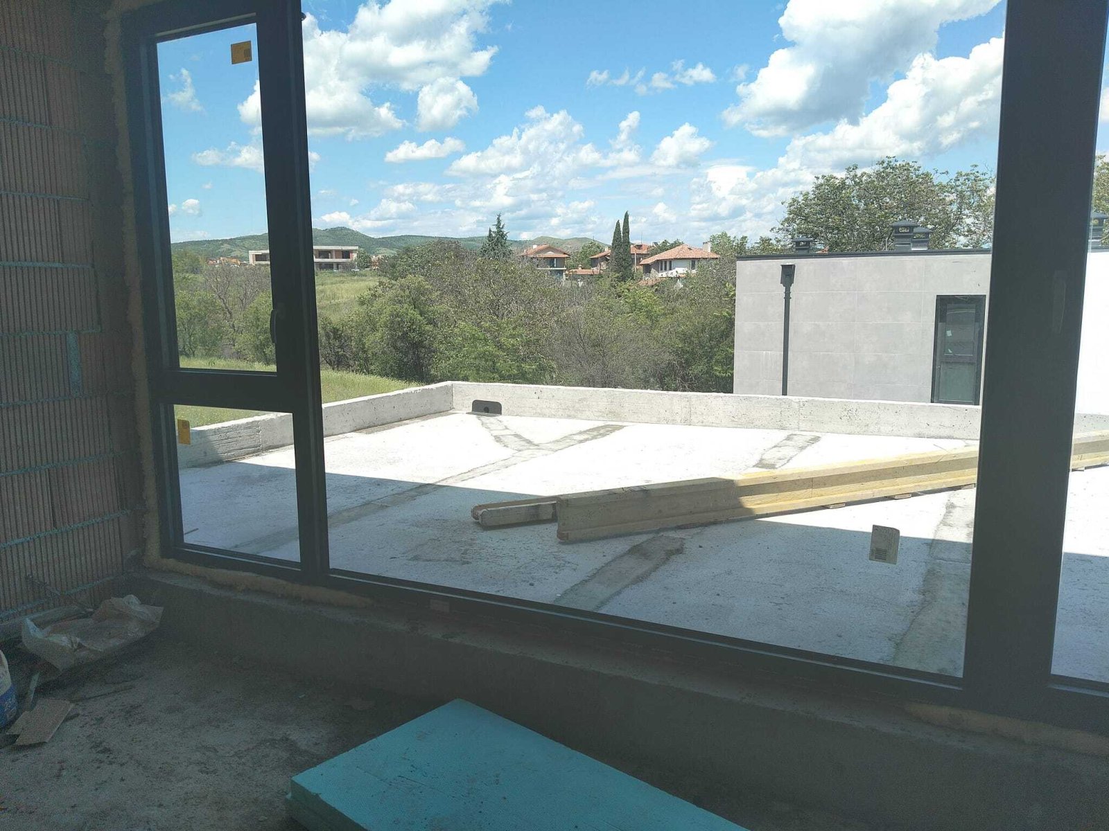 New construction of a 2-story house in the Vetren region of Burgas, Bulgaria.