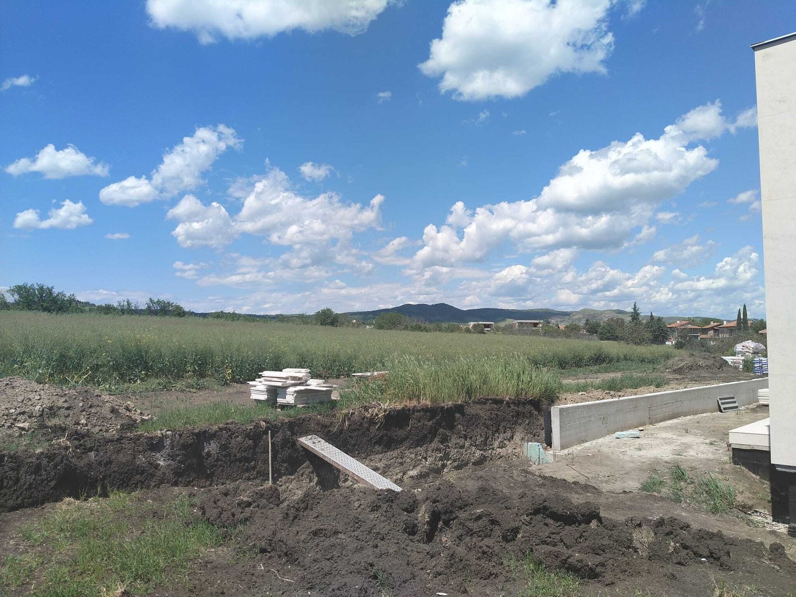 New construction of a 2-story house in the Vetren region of Burgas, Bulgaria.