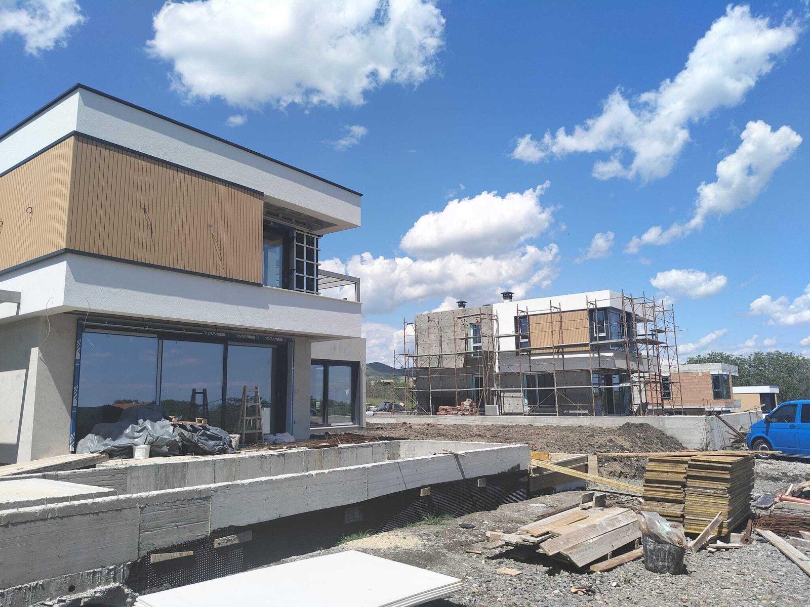 New construction of a 2-story house in the Vetren region of Burgas, Bulgaria.