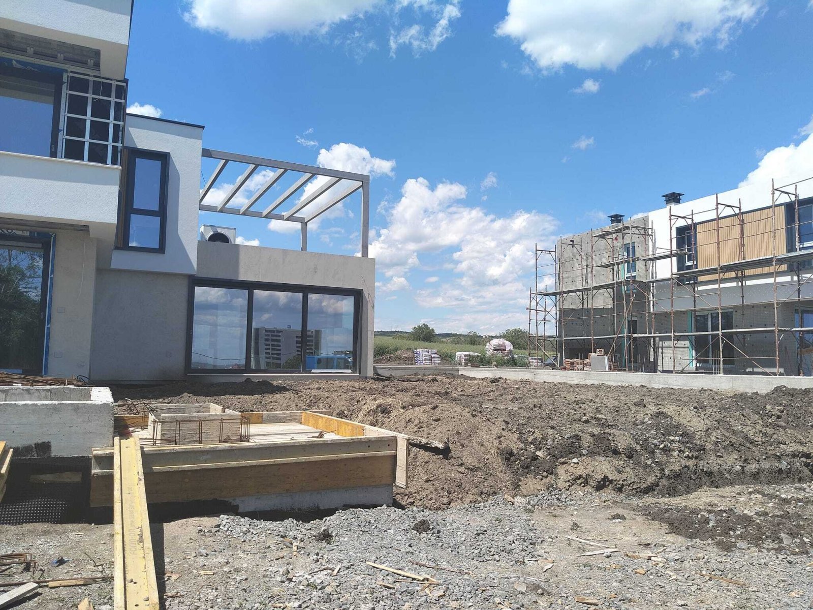 New construction of a 2-story house in the Vetren region of Burgas, Bulgaria.