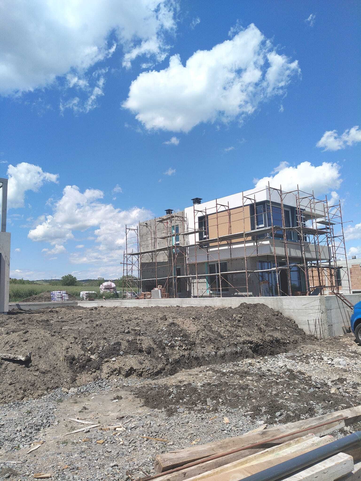 New construction of a 2-story house in the Vetren region of Burgas, Bulgaria.