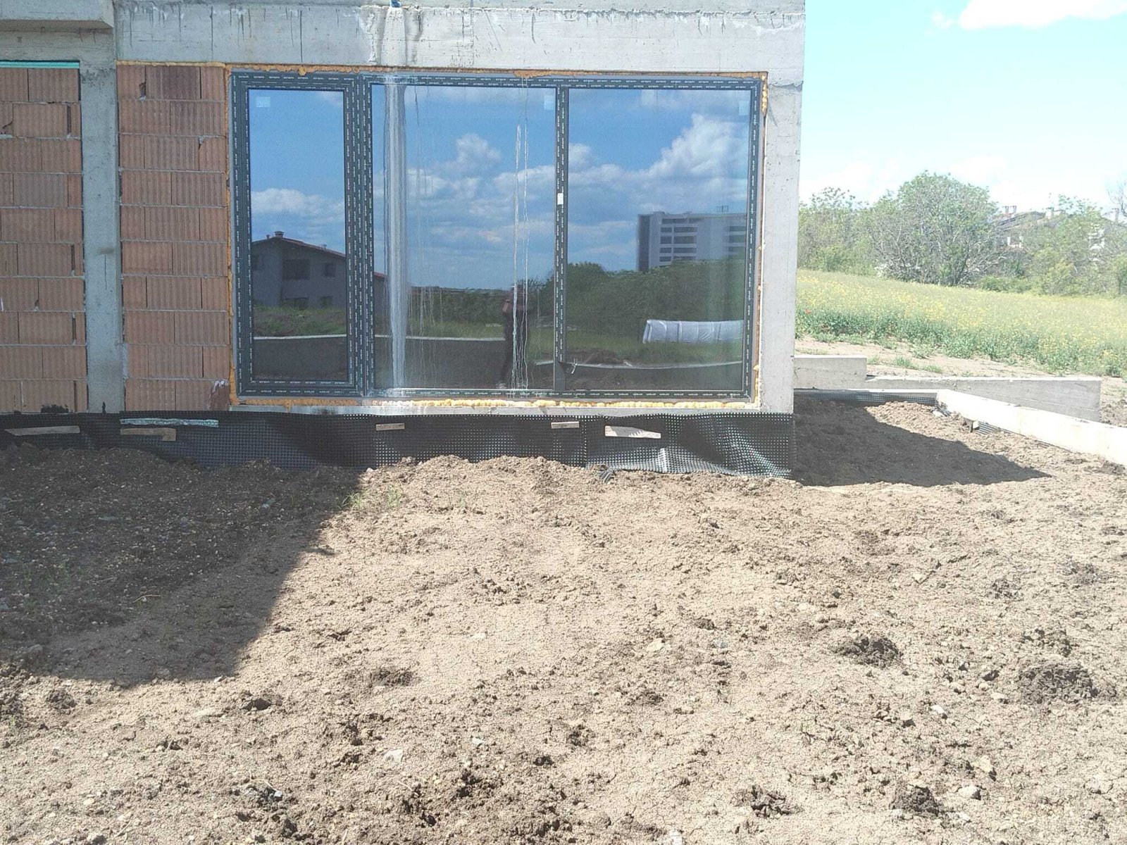 New construction of a 2-story house in the Vetren region of Burgas, Bulgaria.