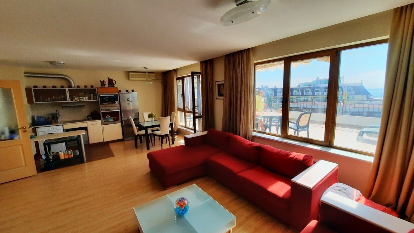 3-room apartment with sea view in Mesembria Fort, Elenite, Bulgaria.