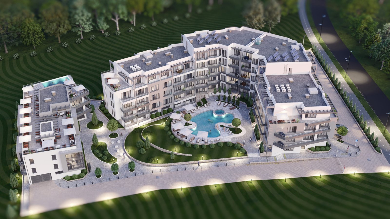 Kosharitsa: Apartment 1+1 new build Sunny Paradise Sonnenstrand Bulgaria 