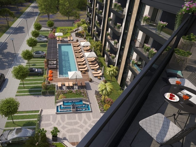 Apartments in the Emilia Romana Avenue complex, Sunny Beach